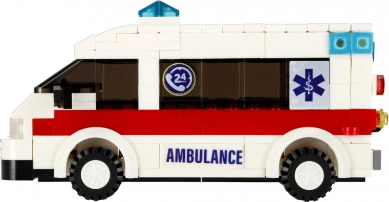 Realistischer Krankenwagen mit funktionalen Details