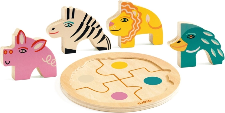 Führungsrillen für intuitives Puzzeln