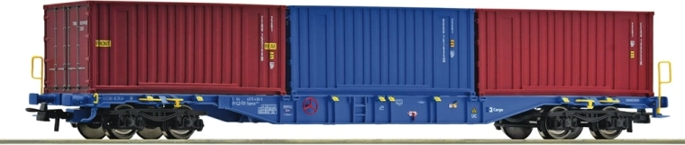 Roco Containerwagen Sgnss ČD Cargo mit drei 20'-Containern (H0)