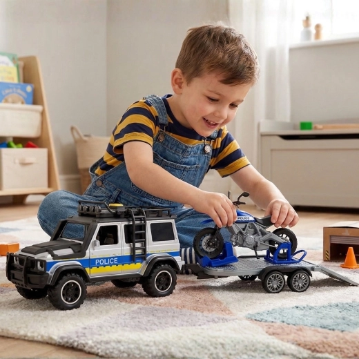 Anhänger für das Polizeimotorrad