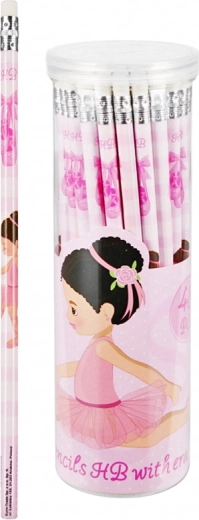 Bleistift mit Radiergummi Ballerina – 1 Stück