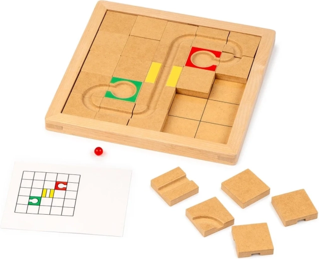 Hochwertige Holzausführung und übersichtliches Spielbrett