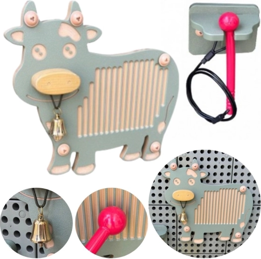Masterkidz Guiro-Musikinstrument „Kuh“ für STEM-Tafel