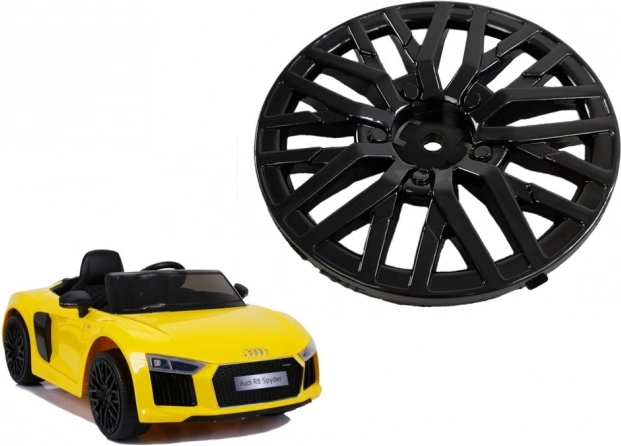 Radkappe für elektrisches Kinderauto AUDI R8, schwarz
