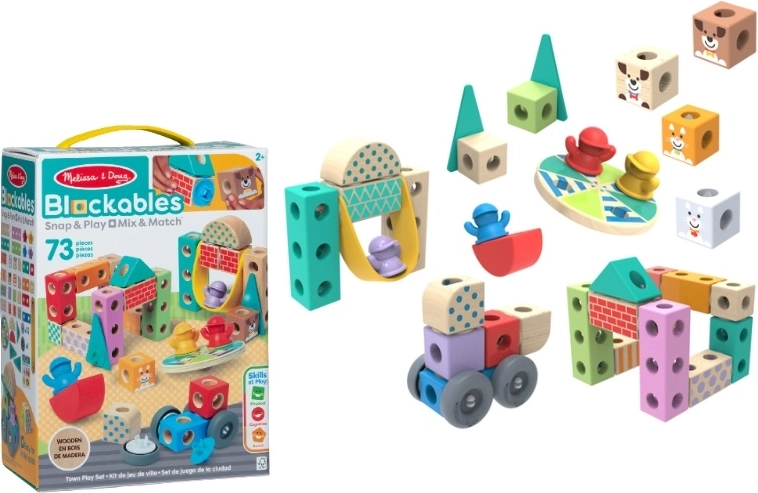Melissa & Doug Blockables in der Stadt – Holzbausatz