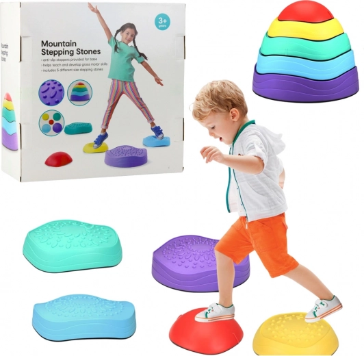 Bunte Balanciersteine für Kinder 5 Stk.