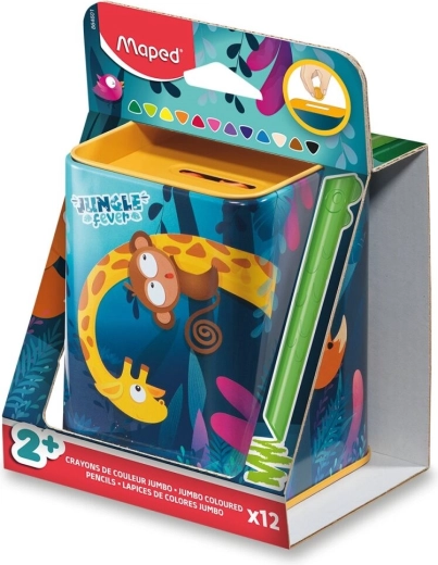 Maped Buntstifte Infinity Kidy Jumbo Jungle Fever 12 Stk.