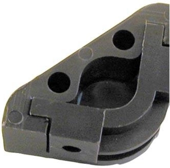 Halter für Treppenstange, Kunststoff, braun (10 Stk.)
