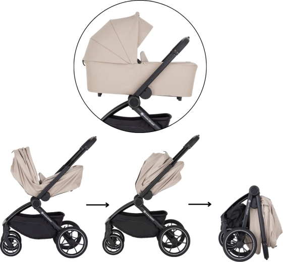 Faltbare Babywanne, mit einer Hand bedienbar