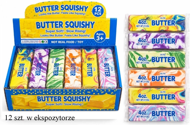 Antistress-Quetschball in Butterform – 1 Stück