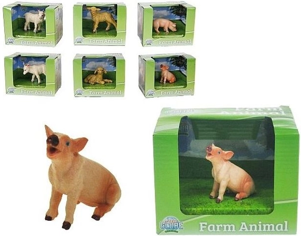 Kids Globe Figur eines Nutztiers (Schaf, Schwein oder Ziege) 1:32
