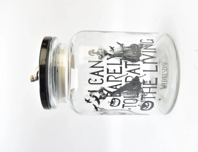 Glasbonbonniere mit Deckel WEDNESDAY