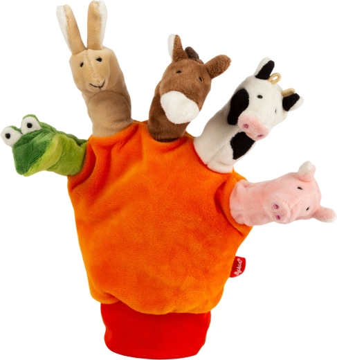 Sigikid Plüsch-Handpuppe mit Tierfiguren