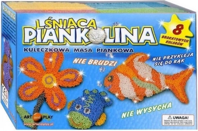 Piankolina – glitzernde Knetmasse, 8 Farben