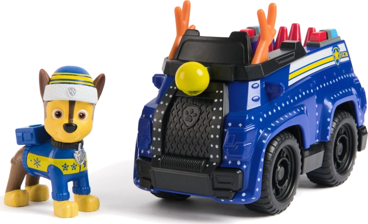 Festliches Polizeiauto mit CHASE-Figur
