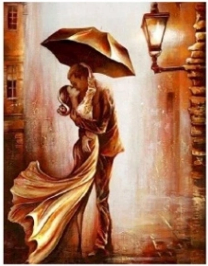 Diamond Painting Frau und Mann 30 × 40 cm