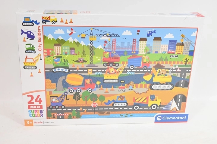 Clementoni Maxi-Puzzle für Kinder City Builders, 24 Teile