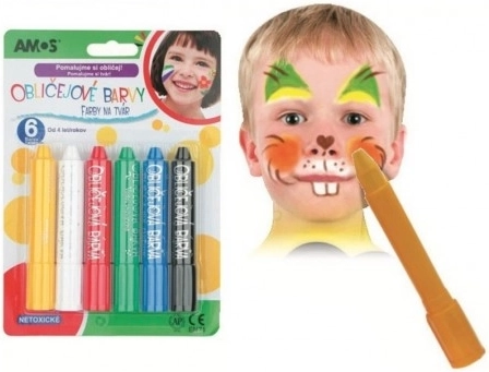 Gesichtsfarben in Stiftform – Set mit 6 Farben