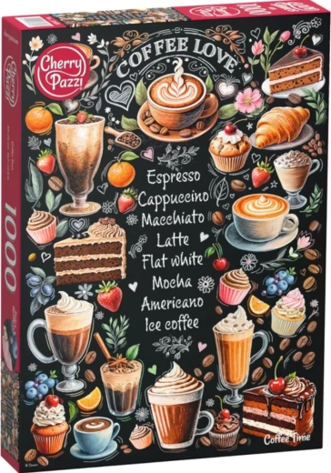 Cherry Pazzi Puzzle Zeit für Kaffee, 1000 Teile