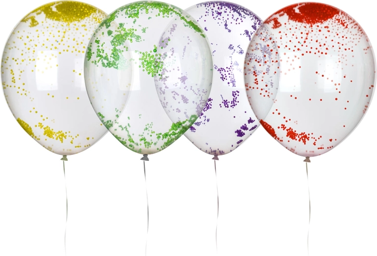 Latexballons mit Kügelchen 30 cm (10 Stk.) MY PARTY