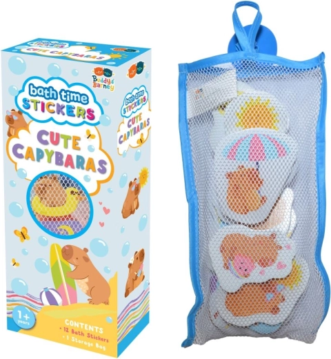 Badeschaum-Sticker Capybaras Buddy & Barney