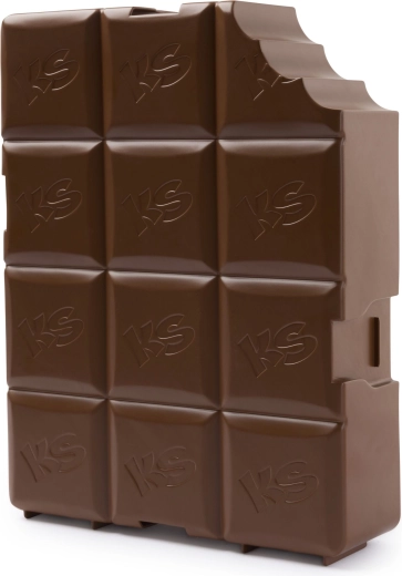 Praktische Box im Schokoladen-Stil