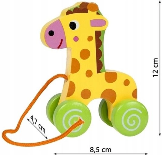 Smily Play Holz-Ziehgiraffe