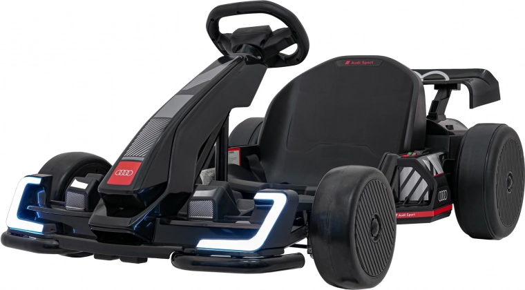 Elektrisches Kinder-Go-Kart mit Driftfunktion AUDI – Schwarz