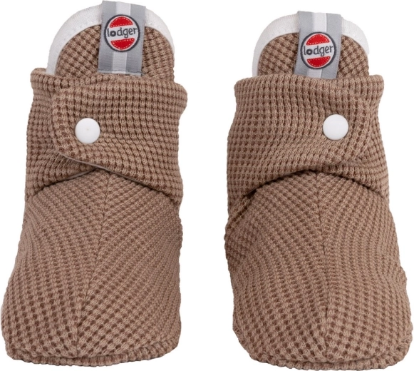 Lodger Baumwoll-Hausschuhe Slipper Ciumbelle beige 6–12 Monate