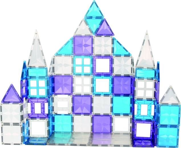 Cleverclixx magnetisches Baukasten-Set Mega Ice Crystal Pack (180 Teile)