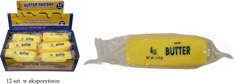 Antistress-Knautschball in Butterform