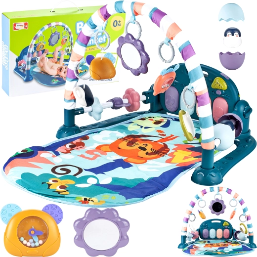 Interaktive Spielmatte mit Klavier Blau
