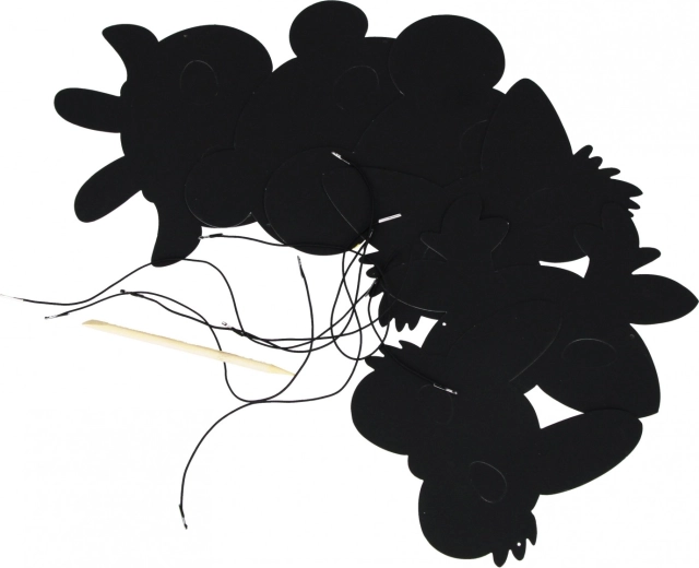Set mit 6 Masken und Stylus in der Verpackung