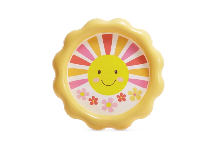 Fröhliches Design mit Sonnchen, das Kinder lieben