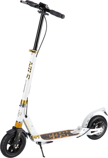 Klappbarer City-Scooter NILS Extreme HM209T weiß-gold