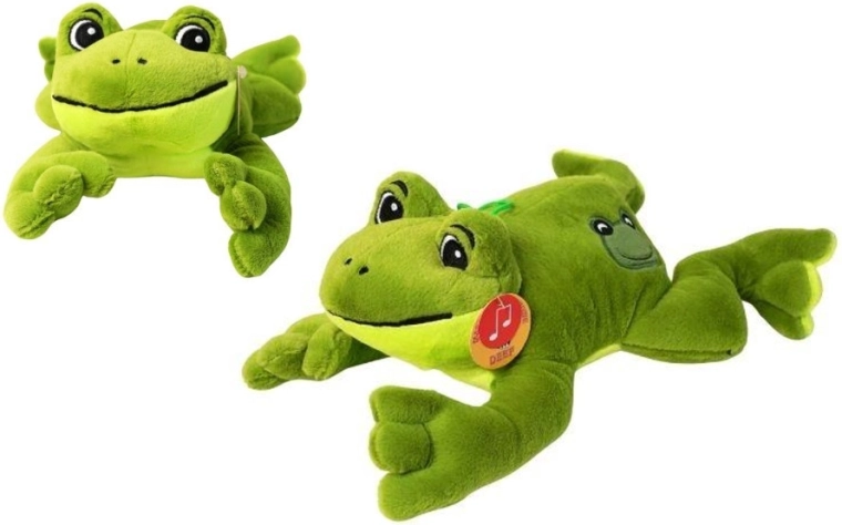 Kumata Frosch Mittelgroß Plüschspielzeug mit Quaken