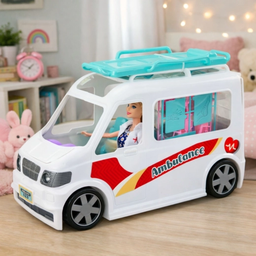 Ambulanz, die sich in ein mobiles Krankenhaus verwandelt