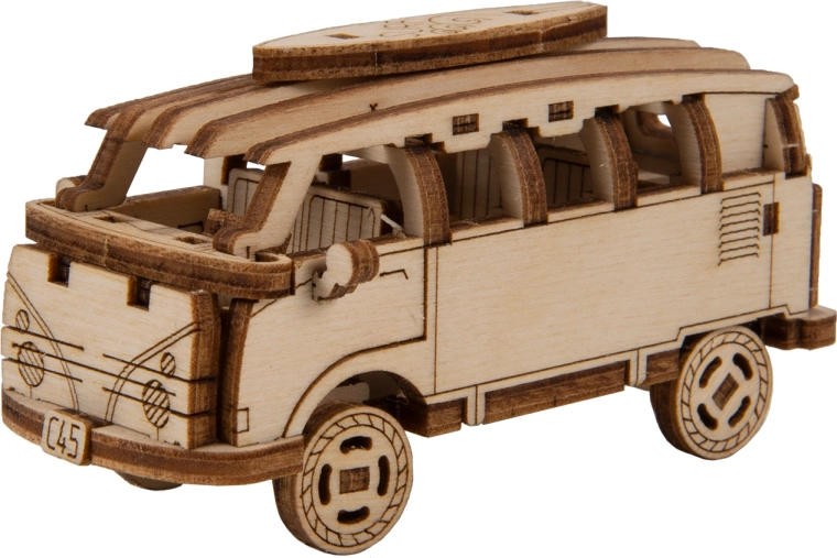 Holz-3D-Puzzle WOODEN CITY Superfast Retro-Minibus