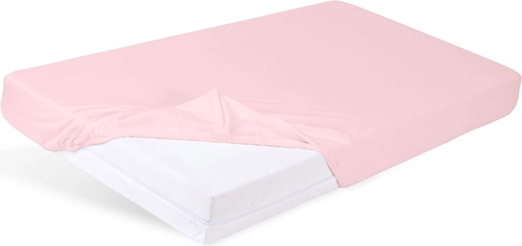 BabyMatex Spannbettlaken aus Jersey für Babybett 60 × 120 cm altrosa