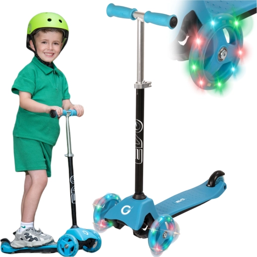 EVO Kinder-Dreiradroller Light Up Mini Cruiser blau