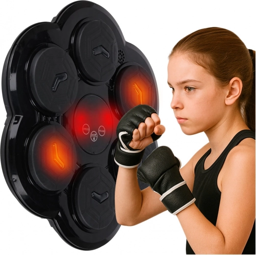 Wand-Boxtrainer mit LED, Bluetooth und USB