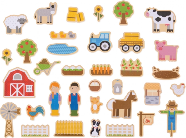 Bigjigs Toys Holzmagnete Bauernhof