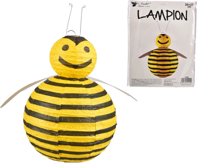 Lampion Biene gelb