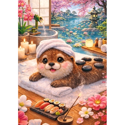 Niedliches Otter-Motiv im Spa