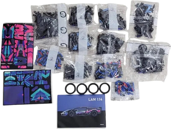 Komplettes Set mit Anleitung und Aufklebern