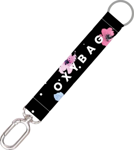 Kurzer Schlüsselanhänger mit Karabiner Flowers