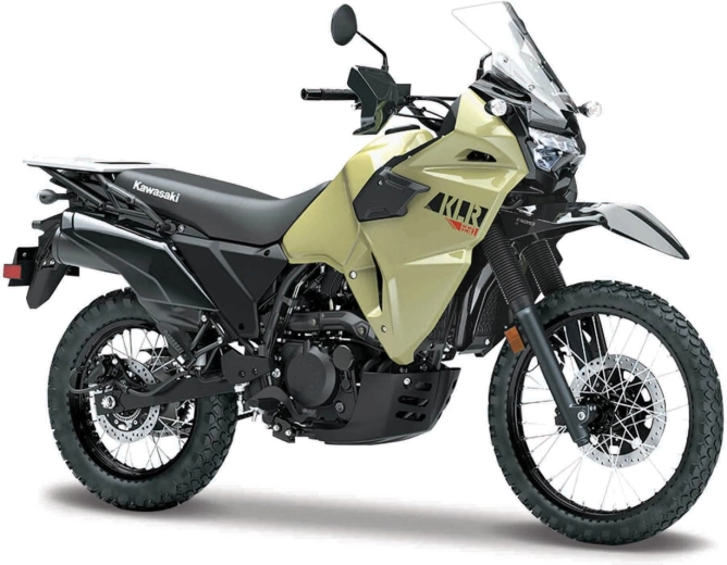 Maisto Motorrad Kawasaki KLR 650 khaki-schwarz 1:18