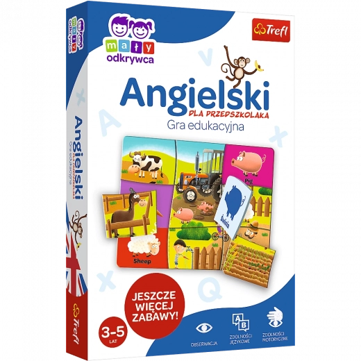 Bildungsspiel Englisch für Vorschulkinder - Kleiner Entdecker Trefl