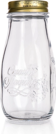 Glasflasche mit Deckel 400 ml Quattro Stagioni