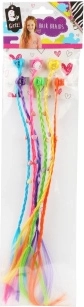 Zöpfchen mit Clip – bunte Haarsträhnen (6 Stk.)